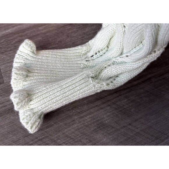 Sandy Liang Target Green Open Knit Peter Pan Collar Sweater Size M Embroidered - Picture 5 of 8